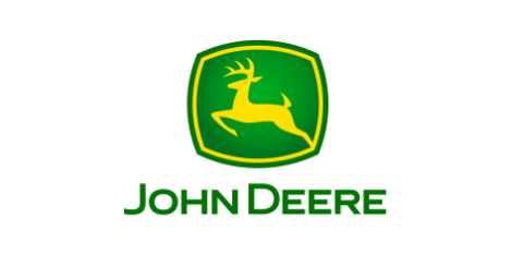 Logos of technology partners including John Deere