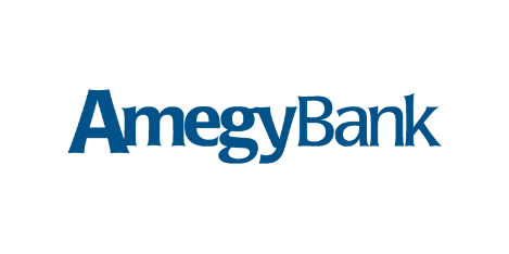 Logos of technology partners including Amegy Bank