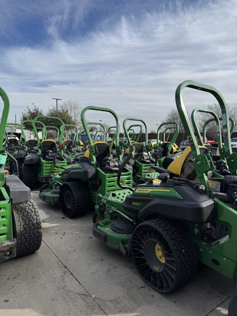 Site Landscape Developments fleet of John Deere mowers