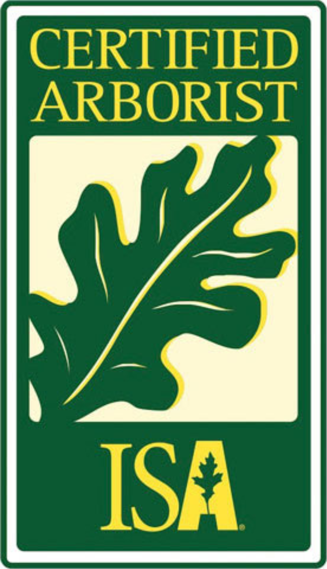 Certified arborist badge